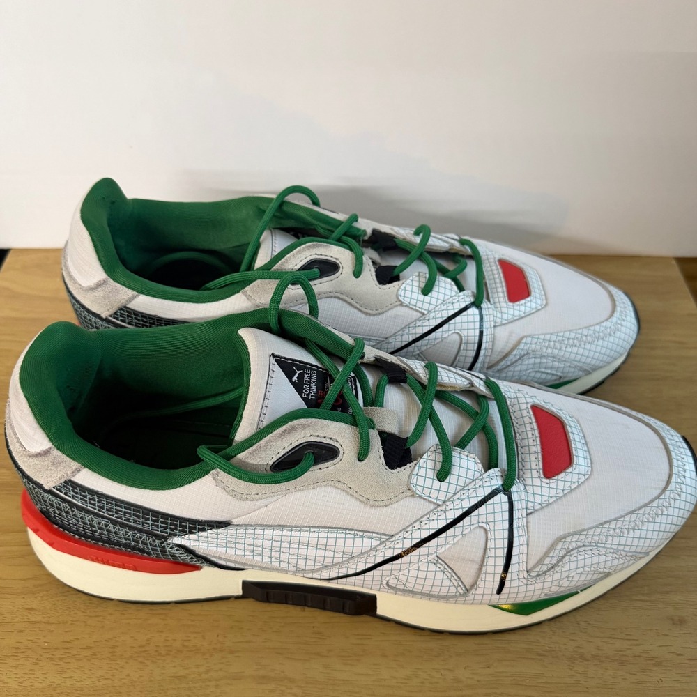 Puma Mirage Mox Michael Lau White Green Mens Sneakers 375196-01 Size 13